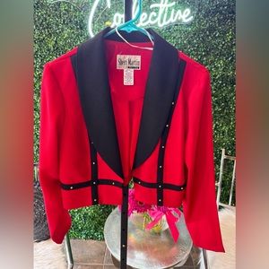 Vintage Sheri matting cropped blazer